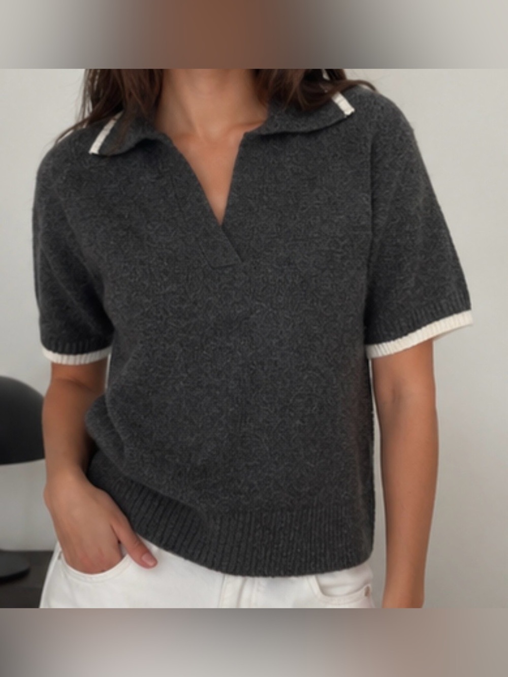 Knit Polo Sweater